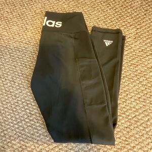 ADIDAS Black Climalite Jogger Pant/Yoga Pant/Running Layer Legging - Size Medium